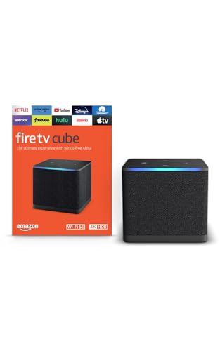 Amazon Fire TV Cube, with AI-powered Fire TV Search, Hands-free