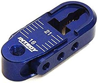 Integy RC Model C28401BLUE Alloy Adjustable Length Steering Servo Horn 25T for Traxxas TRX-4 (r=16-21mm)