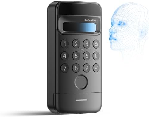 （09:00時点） SwitchBot 顔認証パッド 指紋認証 暗証番号 スマートロック- スイッチボット オートロック ドアロック カギ 交通系ICカード FeliCa Suica PASMO Bluetooth ワイヤレス 盗難防止 工事不要 取付簡単