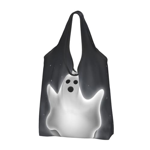 Sac à provisions pliables Halloween lot de 3 grands sacs de courses noirs légers et résistants