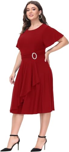 Image of TASHVIKA'S Women's Fit & Flare Midi Dress