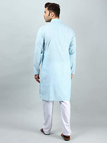 Image of Uri and MacKenzie Mens Cotton Woven Casual Kurta Pajama set