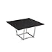 Milan DT Ella Square High Gloss Dinning Table, Silver