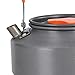 Menolana Camping Kettle Tableware Lightweight Campfire Kettle with Lid Camping Pot Tea Pot for Fishing Picnic Backpacking Camping, 1.1L 15x15x7.9cm