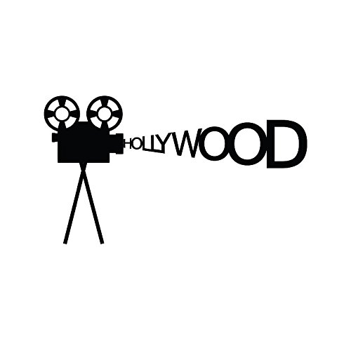 ambiance-live Cinema Hollywood Wall Sticker - 55 x 120 cm, Black