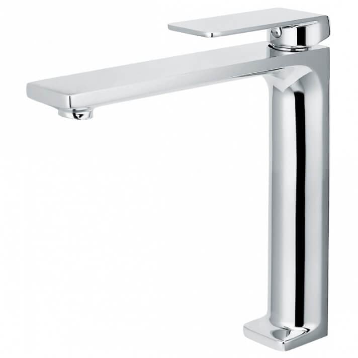 Mice - Grifo de lavabo con caño alto - monomando alto de baño Color Cromado/Plateado BDF016-3