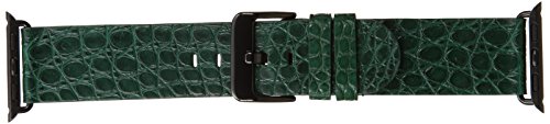 Hadley Roma Ap1000Uj 38A 38Mm Apple Strap Alligator Mte Leather Alligator Green Watch Strap #TOP2