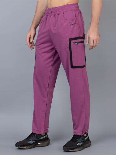 Image of CHKOKKO Men's Regular Fit Mid Rise Designer Track Pant Lower with Pocket
