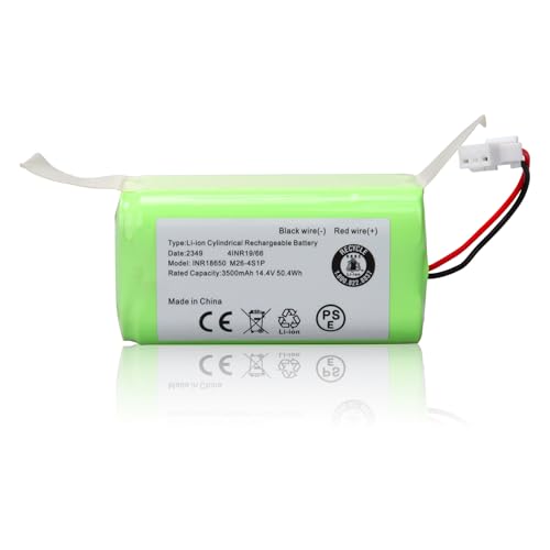MXJFYY Batería de Repuesto de 14,4 V 3500 mAh para Ecovacs Deebot N79 N79S DN622, batería de Iones de Litio Compatible con Tesvor 500 Eufy RoboVac 11 11C, 11S MAX, 30, 30C MAX 12 15T 35C y Conga 990