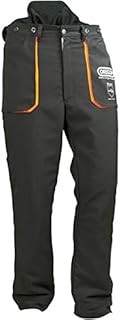 Oregon Typ A Klasse 1 (20 m/s) Yukon leichte Schnittschutzhose für Herren, Bundhose, für Arbeiten mit der Kettensäge, schwarz, Größe L (50-52), 295437