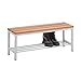Produktbild Master of Boards Sitzbank mit Schuhablage ohne Lehne - Robuste Umkleidebank aus Buchenholz | für Schule, Sport-Verein, Fitnessstudio | Verschiedene Größen (100 cm Breite)