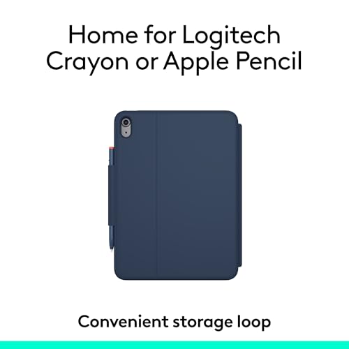 Image of Logitech Rugged Combo 4 Touch Keyboard Case with Trackpad and Smart Connector for iPad (10th Generation) - Classic Blue,(Pack of 10)
