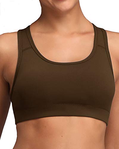 Image of Oalka Women's Racerback Sports Support Workout Running Bras | Oalka Women's Racerback Sports Support Workout Running Bras