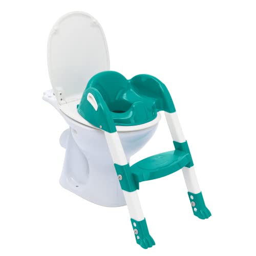 THERMOBABY Réducteur WC Enfant Kiddyloo Vert émeraude - A partir de 18 mois - Fabriqué en France