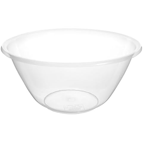 Hardys Clear Large Plastic Mixing Bowl Set Cover