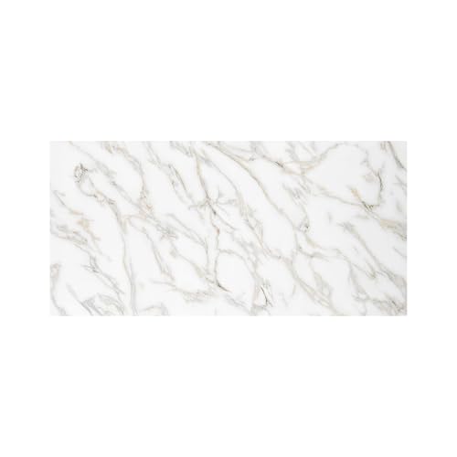 IZODEKOR Marble Look Wall Cladding - 1 Pcs 120x60cm - Panel for Bathroom, Kitchen & Bedroom, Alternative to Tile, Shower Wall Panels, Granite Effect PVC Cladding | Calacada