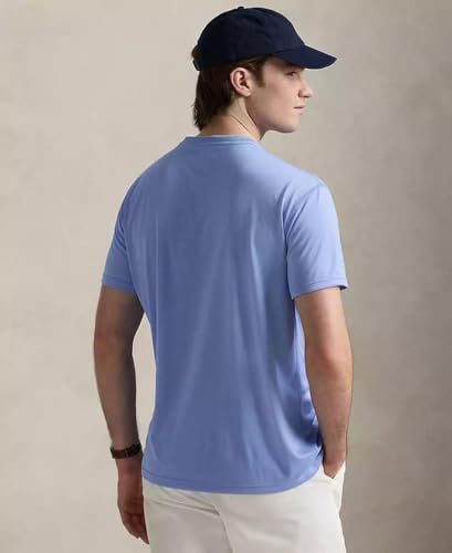 Image of POLO RALPH LAUREN Mens Classic Fit Performance Jersey T-Shirt (X-Large, Canvas Blue)