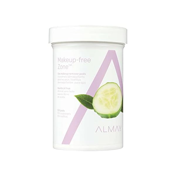 Almay Oil Free Gentle Eye Makeup Remover Pads, 120 Count (Pack of 3)3