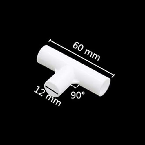 Złącze rurowe. 5 szt. 12mm PVC proste kolanko krzyżowe złącze 60 90 120 135 stopni trójnikowe rura złączka(White 04)