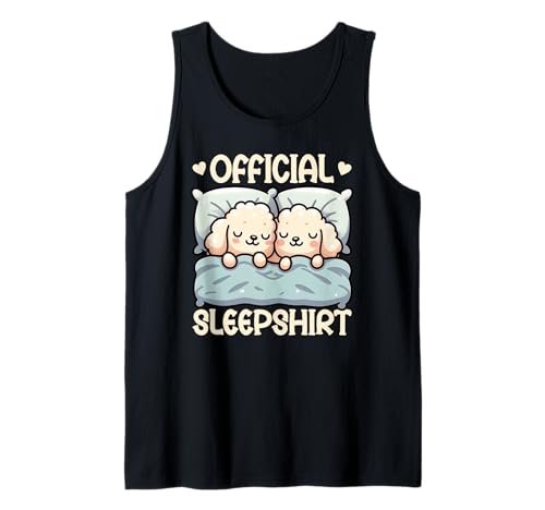 Pijama oficial de Sleepshirt Caniche Funny Nap Dream Camiseta sin Mangas