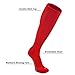 Londkaron Youth Elite Baseball/Softball Socks & Belt Combo (3 Pairs of Socks with 1 Belt) (Large, Red)