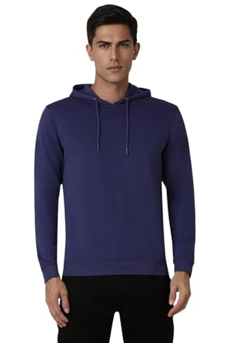 Image of Van Heusen Men's Hooded Neckline Full Sleeve Premium Cotton Blend Sweatshirt for Men | Effortless Styling | Comfort Wear