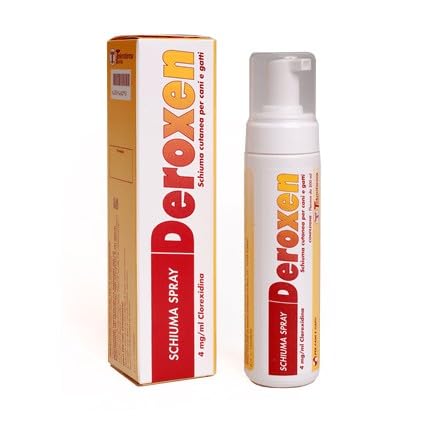 DEROXEN SCHIUMA SPRAY 200 ml - Cura le malattie dermatologiche del cane e del gatto.