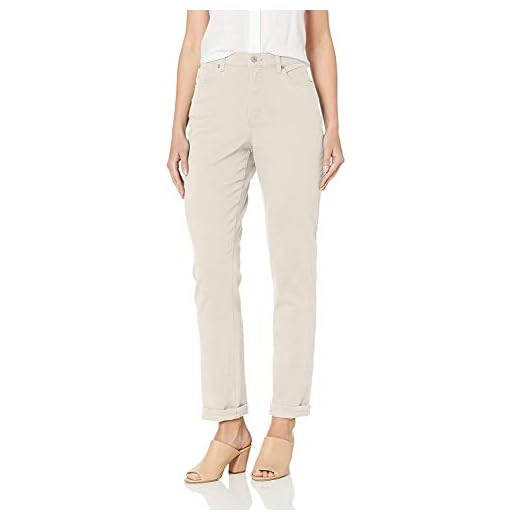 Gloria Vanderbilt Women's Amanda Classic High Rise Tapered Jean Standard, Stonewood, 6