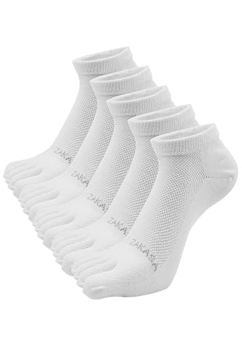 ZAKASA Men's Five Toes Ankle Socks