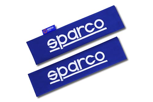 SPARCO SPC1204BL Seat Belt Padding Blue, 2 Units