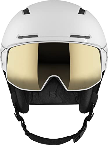 Casco Salomon Driver Pro Sigma White visera Sol B blanca protección esquí snowboard 2