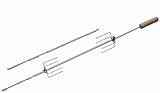 Campingaz Grill Drehspieß mit 2 x 4 Befestigungsnadeln, silber, 205635