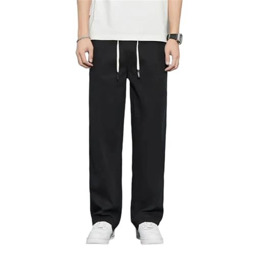 Men's Summer Straight Jeans Stretch Denim Pants Regular Fit Baggy Casual Business Classic Trousers