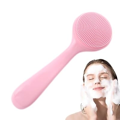 Silicone Face Scrubber - Skin Friendly Waterproof Face Cleaning Scrubber | Silicone Manual Facial Cleansing Brush for Face and Massage