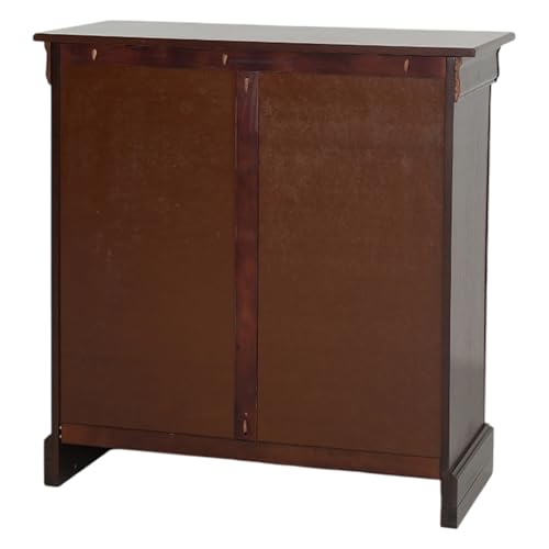 Image of Royaloak Texas American Shoe Rack 2 Door | Beveled Top Design | Solid Wood Veneer | Ample Storage | Metal Knobs | Soft Closing Hinges | Modern Design | Shoe Stand