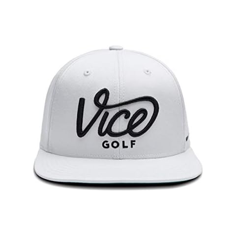 Vice Golf Standard Crew Cap, White, One Size Cover