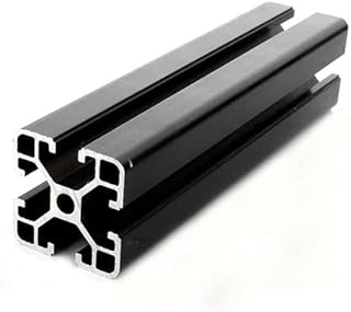 4040 Aluminum Profile Extrusion Frame, 1PC Black Anodized Aluminum Profile Extrusion Linear Rail for CNC 3D Printer CNC (Size : Length 500 mm)