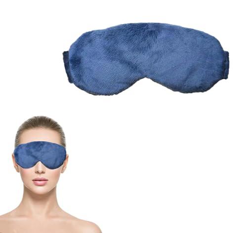 Antifaz para dormir: Antifaz para Dormir con Compresas de Microondas - Frío y Caliente, y ayudar a dormir.paquetes de semillas para microondas para ojos que contienen lavanda natural y otras semillas.