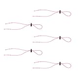 MILISTEN Lanyard Silikon Trageband ID Karten Umhängeband mit Einstellbar Schnalle Brillenband Brillenkordel Hutfangband Tragbar Nackenband 5pcs Rosa