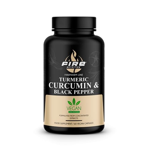 Turmeric, Curcumin & Black Pepper – F-Pharm – 60 Vegecaps – Anti-inflammatory, Antioxidant Formula – 100% Natural – Vegan