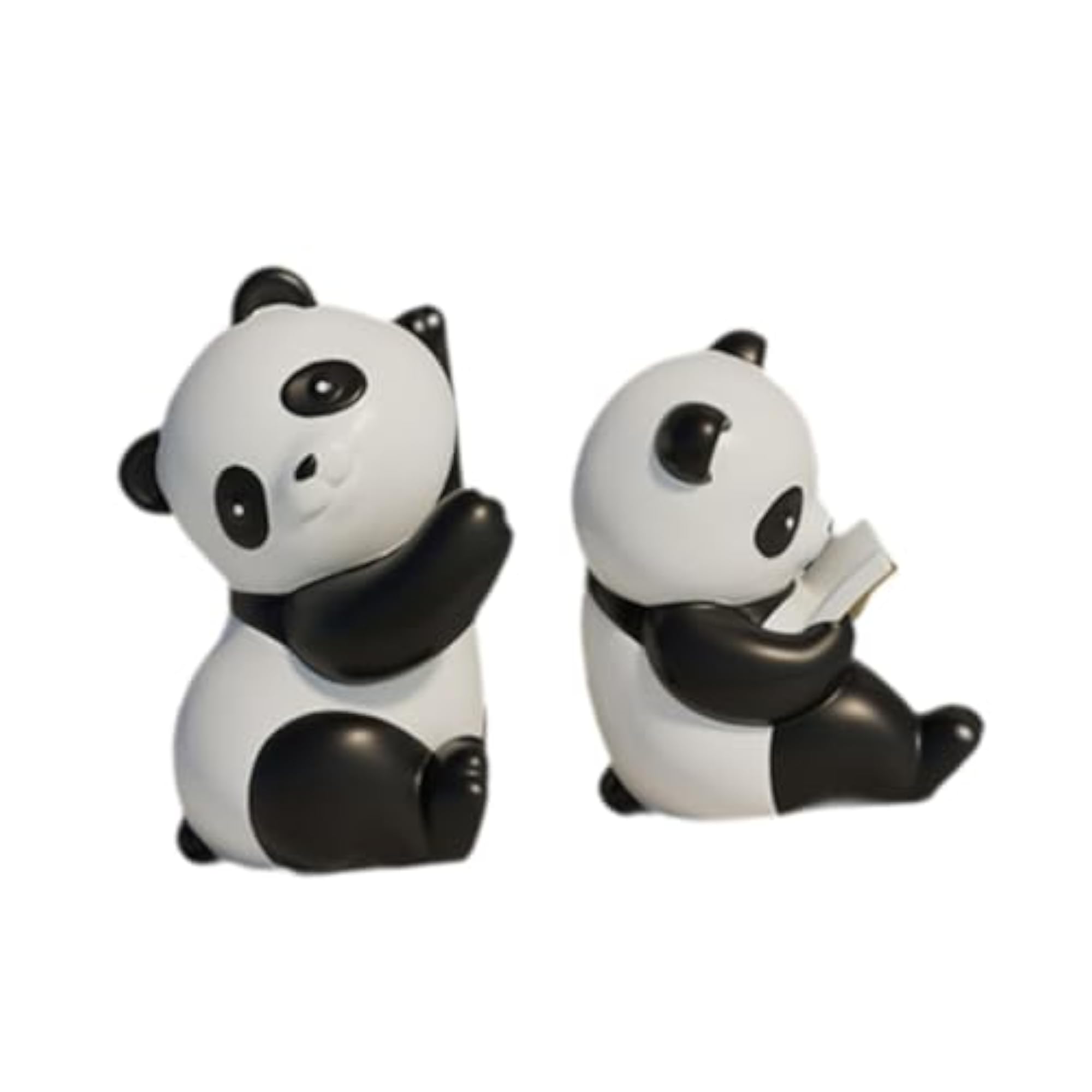 Panda Bookends Statuettes Craft for Bedroom Decor