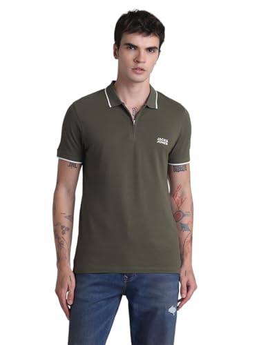Jack&Jones Men's Cotton Slim Fit Polo – 54% Off, Lowest Price Today!