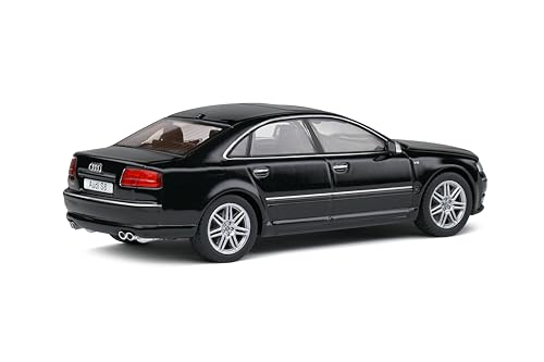 Solido Audi S8 (D3) a escala 1:43 negro 2010 miniatura 3