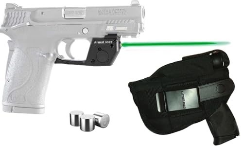Laser Kit for S&W Smith-Wesson® Equalizer, Shield™ EZ® 380 and 9mm, M&P22 Compact w/Holster, Touch-Activated ArmaLaser TR28G (TR28GS / TR28-G) Green Laser Sight