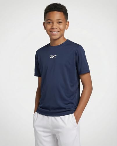 Reebok 4 Pack Boys' Dry Fit Athletic T Shirts Short Sleeve Teens Kids Tops - image 2