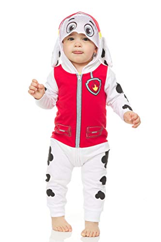Paw patrol infant baby boys dress to play romper costume, red/whi…