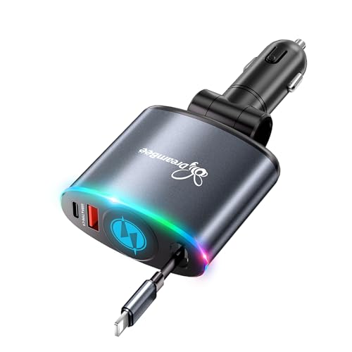 Chargeur de voiture rétractable résolvant le manque de batterie sur la route