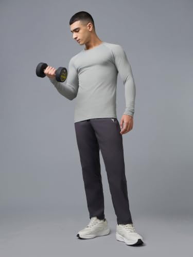 Image of TECHNOSPORT Men's Compression Full Sleeve T-Shirt 4-Way Stretch Slim Fit Gym & Workout Tee Quick-Dry Moisture-Wicking Athletic Training Wear ElastoPlus Fabric Technology for Comfort & Flexibility