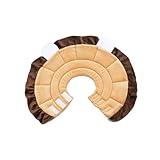 AMSLSIU Haustier Erholungshalsband für Anti Biss Breitanwendung. Leichtes und weiches Haustier Erholungshalsband in Löwenform, einfach zu tragen, M