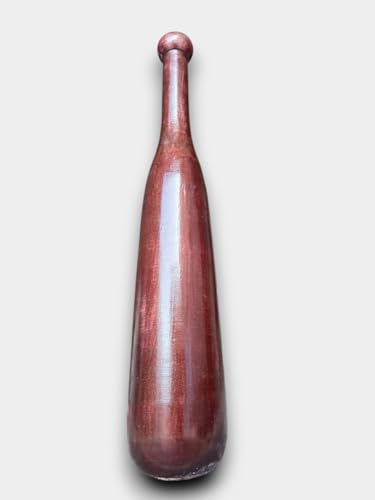 LADLA Creation kusti Wooden Mugdar, Handcrafted Indian Exercise Club, Mahogany Brown, Premium Wood, Traditional Fitness Training Equipment (18, Kilograms)